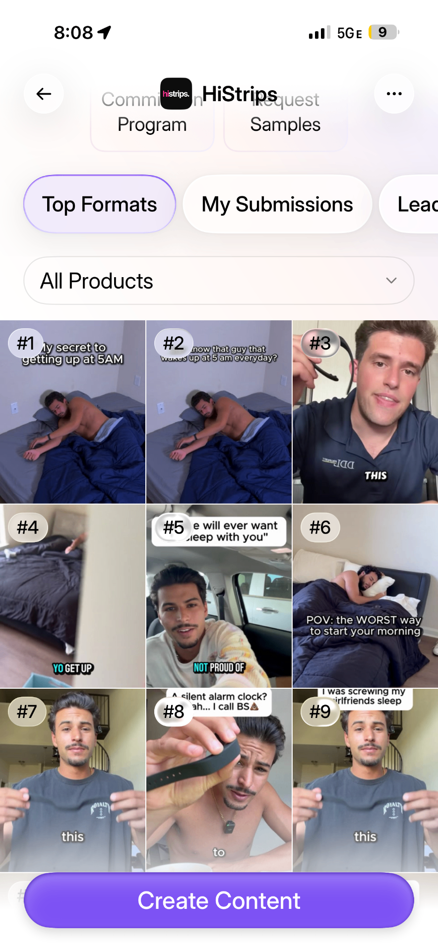 HiStrips — Top Format